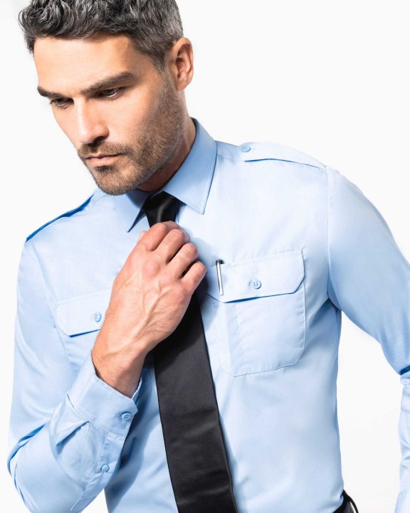 Chemise personnalisable KARIBAN Chemise pilote manches longues homme