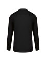 KARIBAN Chemise pilote manches longues homme noir personnalisable