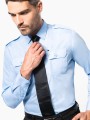Chemises à personnaliser KARIBAN Chemise pilote manches longues homme 