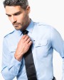 KARIBAN Langarm-Pilotenhemd für Herren Hemd personalisierbar