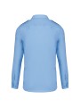 KARIBAN Chemise pilote manches longues homme bleu ciel personnalisable