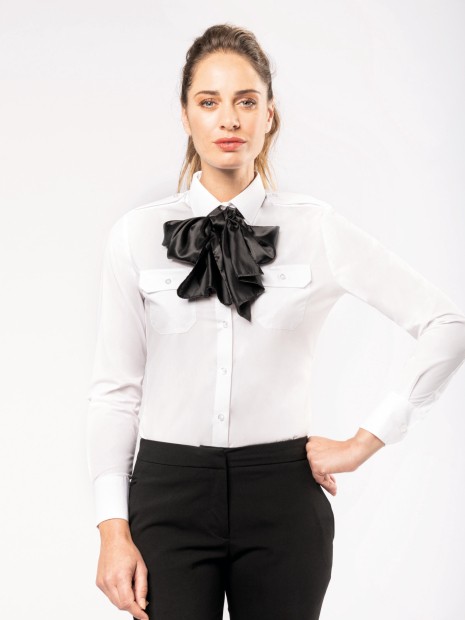 Chemises à personnaliser KARIBAN Chemise pilote manches longues femme 