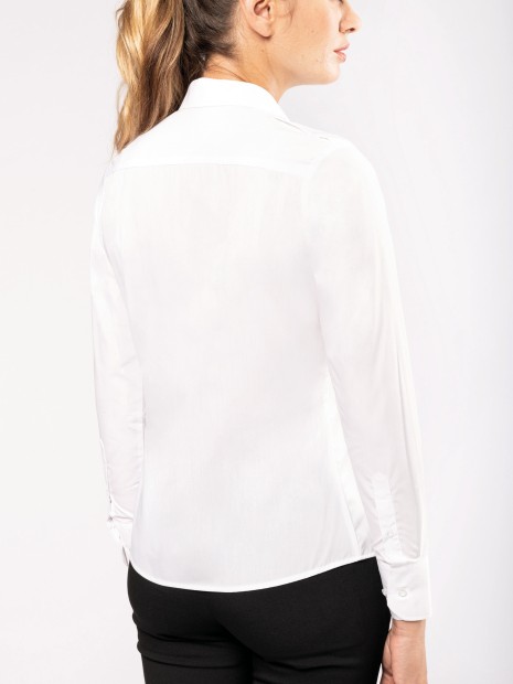 Chemises à personnaliser KARIBAN Chemise pilote manches longues femme 