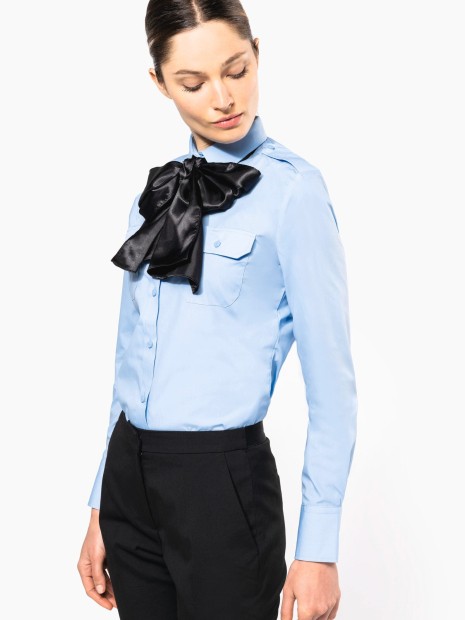 Chemises à personnaliser KARIBAN Chemise pilote manches longues femme 