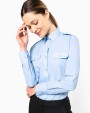 KARIBAN Langarm-Pilotenhemd für Damen Hemd personalisierbar