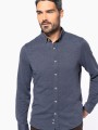 Chemises à personnaliser KARIBAN Chemise jacquard manches longues 