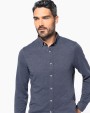 Hemd KARIBAN Jacquard overhemd  lange mouwen voor bedrukking &amp; borduring