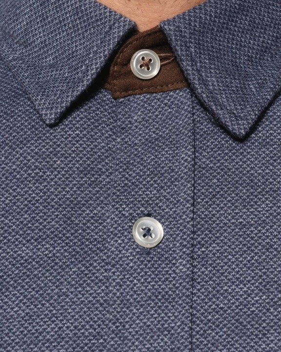 Hemd KARIBAN Jacquard overhemd  lange mouwen voor bedrukking &amp; borduring
