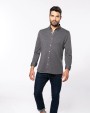 Hemd KARIBAN Jacquard overhemd  lange mouwen voor bedrukking &amp; borduring