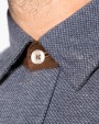 Hemd KARIBAN Jacquard overhemd  lange mouwen voor bedrukking &amp; borduring