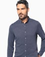 KARIBAN Langarm-Jacquardhemd Hemd personalisierbar