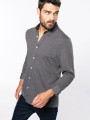 Chemises à personnaliser KARIBAN Chemise jacquard manches longues 