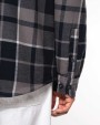 Jas KARIBAN Geruit overshirt met sherpavoering voor bedrukking &amp; borduring