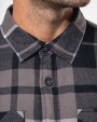 Jas KARIBAN Geruit overshirt met sherpavoering voor bedrukking &amp; borduring