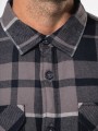 Vestes à personnaliser KARIBAN Surchemise à carreaux doublée sherpa homme 