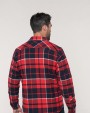 KARIBAN Karo-Hemdjacke mit Sherpa-Futter Jacke personalisierbar