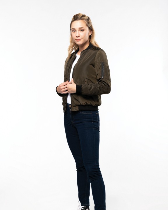 KARIBAN Bomberjacke für Damen Jacke personalisierbar