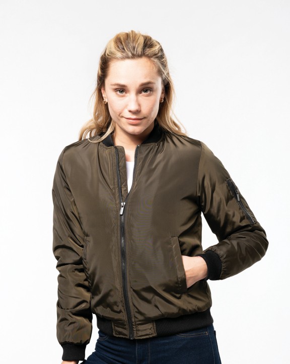 KARIBAN Bomberjacke für Damen Jacke personalisierbar