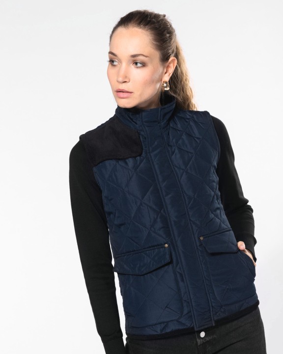 KARIBAN Damen Steppweste Jacke personalisierbar