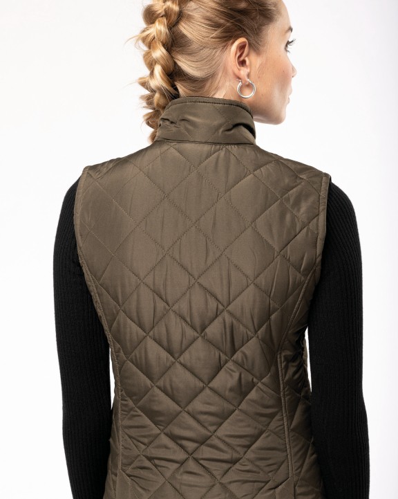 KARIBAN Damen Steppweste Jacke personalisierbar