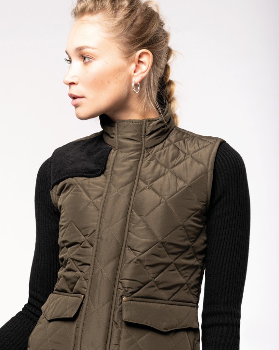 KARIBAN Damen Steppweste Jacke personalisierbar