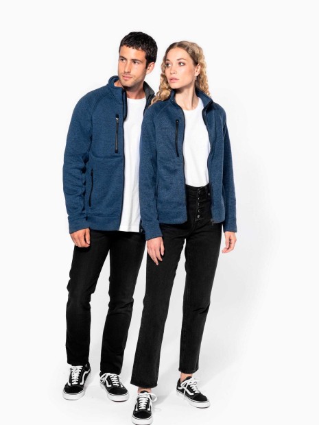 Vestes à personnaliser KARIBAN Veste zippée chinée homme 
