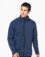 Veste personnalisable KARIBAN Veste zippée chinée homme