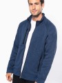 Vestes à personnaliser KARIBAN Veste zippée chinée homme 