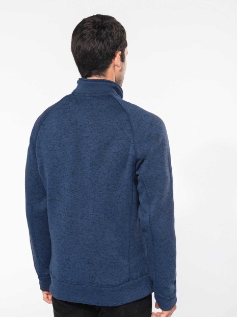 Vestes à personnaliser KARIBAN Veste zippée chinée homme 