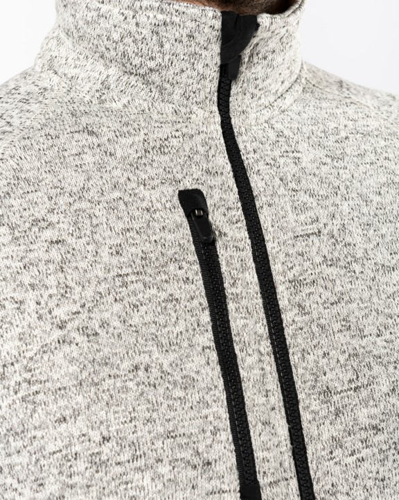 Veste personnalisable KARIBAN Veste zippée chinée homme