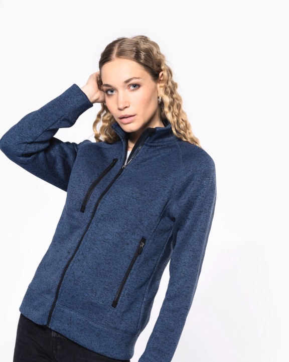 Veste personnalisable KARIBAN Veste zippée chinée femme