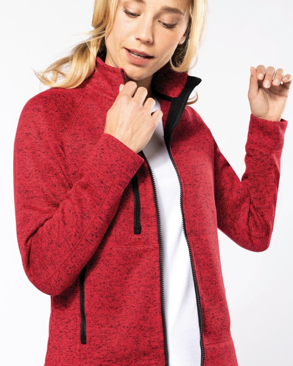 Veste personnalisable KARIBAN Veste zippée chinée femme