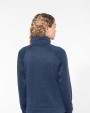 KARIBAN Damen-Weste mit Reißverschluss, aus Chiné Jacke personalisierbar