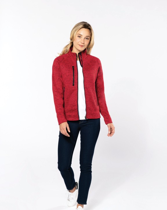Jas KARIBAN Heather damesvest met rits voor bedrukking &amp; borduring