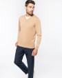 KARIBAN Premium-Pullover mit V-Ausschnitt Pullover personalisierbar