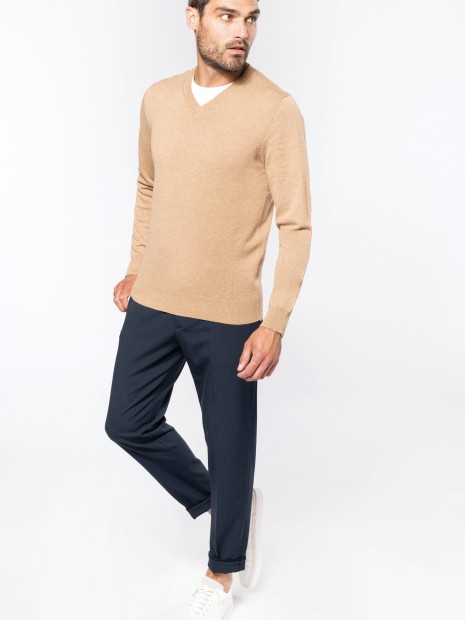 Pulls à personnaliser KARIBAN Pullover premium col V 