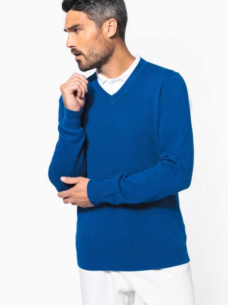 Pulls à personnaliser KARIBAN Pullover premium col V 