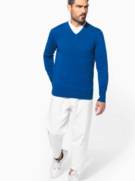 Pulls à personnaliser KARIBAN Pullover premium col V 