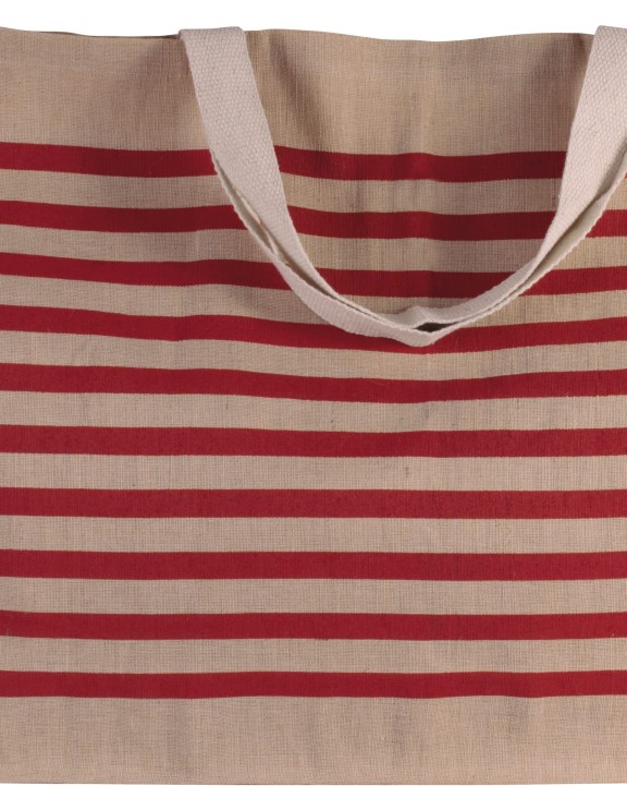 KIMOOD Großer Shopper aus Jute-Baumwoll-Mischgewebe Tasche personalisierbar