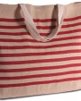 KIMOOD Großer Shopper aus Jute-Baumwoll-Mischgewebe Tasche personalisierbar
