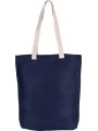 KIMOOD Sac shopping en juco MID NIGHT BLUE personnalisable