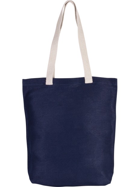 KIMOOD Sac shopping en juco MID NIGHT BLUE personnalisable