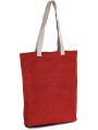 KIMOOD Sac shopping en juco Crimson Red personnalisable