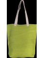 KIMOOD Sac shopping en juco vert lime personnalisable