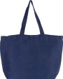 KIMOOD Große Jute-Baumwoll-Tasche mit Innenfutter Tote Bag personalisierbar