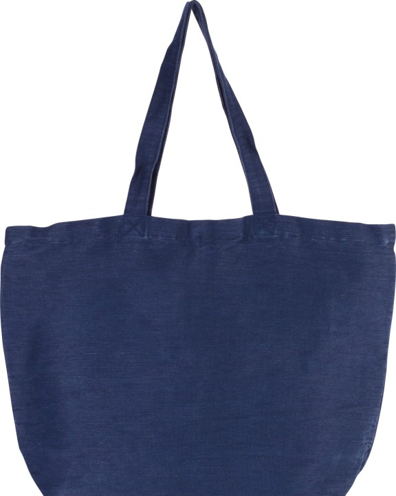 Tote bag KIMOOD Grote tas van jute/katoen met binnenvoering voor bedrukking &amp; borduring