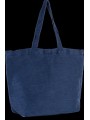 KIMOOD Grand sac en juco avec doublure intérieure washed midnight blue personnalisable