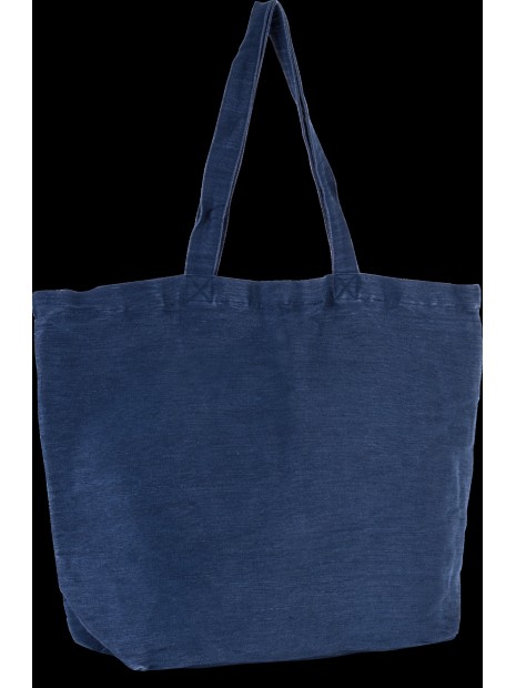 KIMOOD Grand sac en juco avec doublure intérieure washed midnight blue personnalisable