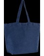 KIMOOD Große Jute-Baumwoll-Tasche mit Innenfutter Tote Bag personalisierbar