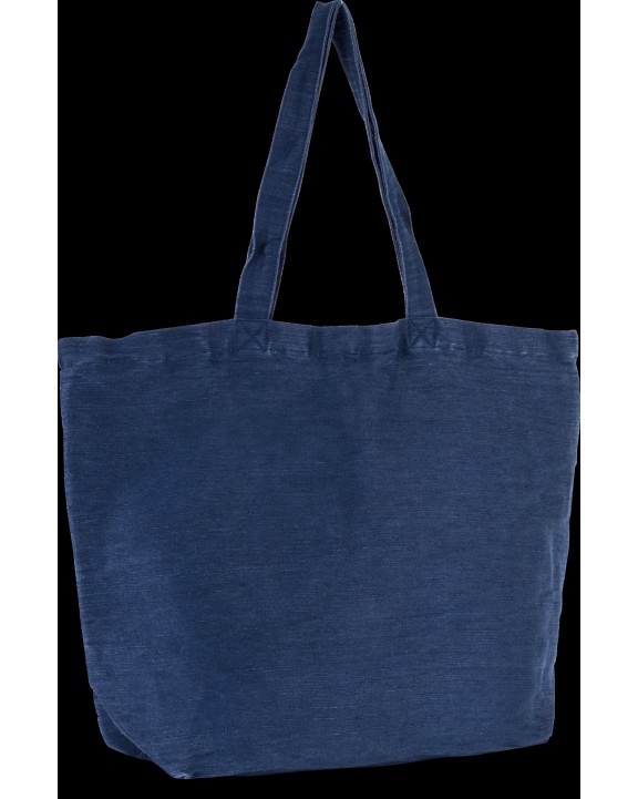 KIMOOD Große Jute-Baumwoll-Tasche mit Innenfutter Tote Bag personalisierbar